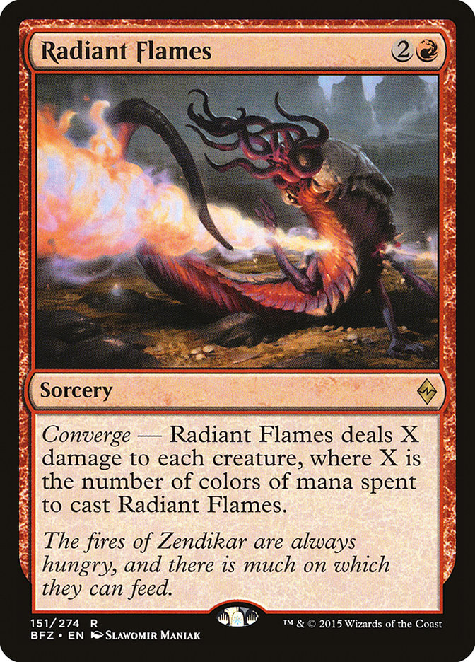 Radiant Flames [Battle for Zendikar] MTG Single Magic: The Gathering | Red Claw Gaming