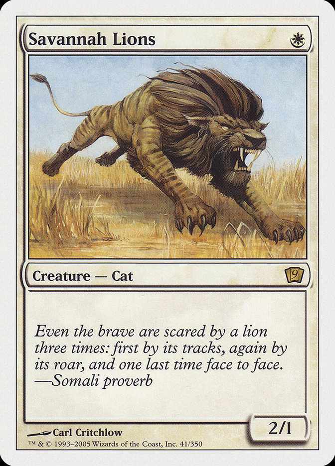 Savannah Lions [Ninth Edition] MTG Single Magic: The Gathering | Red Claw Gaming