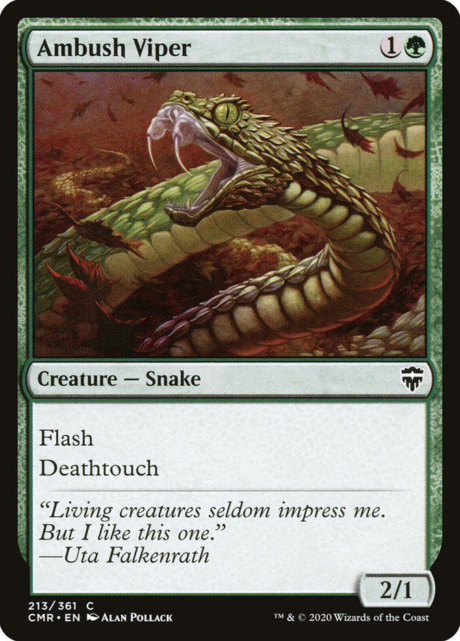 Ambush Viper [Commander Legends] MTG Single Magic: The Gathering | Red Claw Gaming
