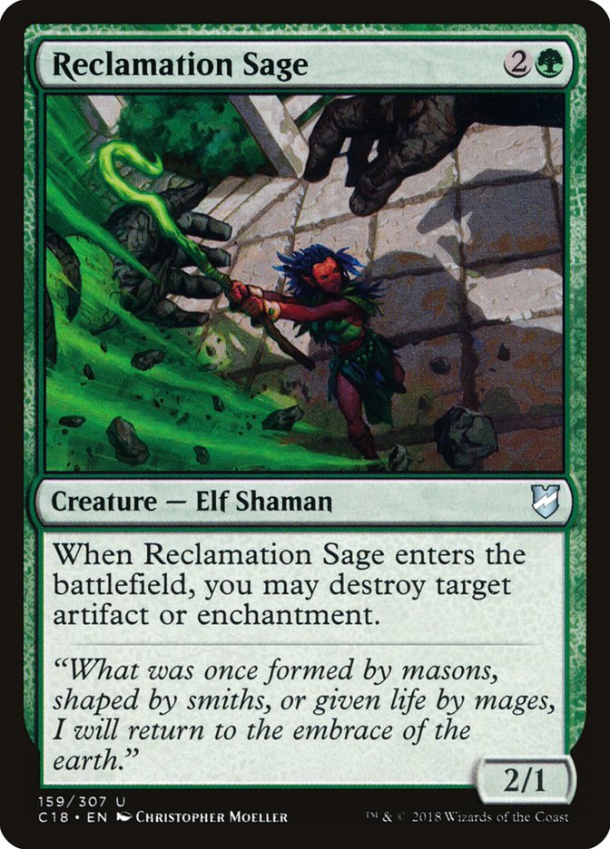 Reclamation Sage [Commander 2018] MTG Single Magic: The Gathering | Red Claw Gaming