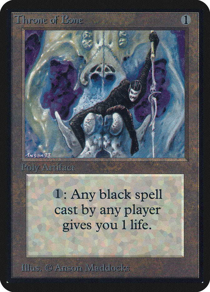 Throne of Bone [Alpha Edition] MTG Single Magic: The Gathering | Red Claw Gaming