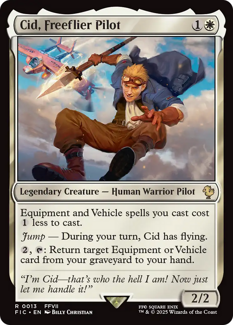 Cid, Freeflier Pilot [FINAL FANTASY Commander] MTG Single Magic: The Gathering | Red Claw Gaming