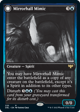 Mirrorhall Mimic // Ghastly Mimicry [Innistrad: Double Feature] MTG Single Magic: The Gathering | Red Claw Gaming
