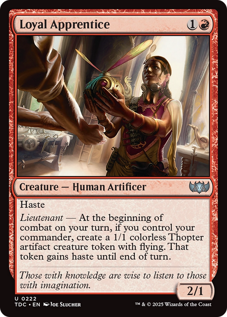Loyal Apprentice [Tarkir: Dragonstorm Commander] MTG Single Magic: The Gathering | Red Claw Gaming