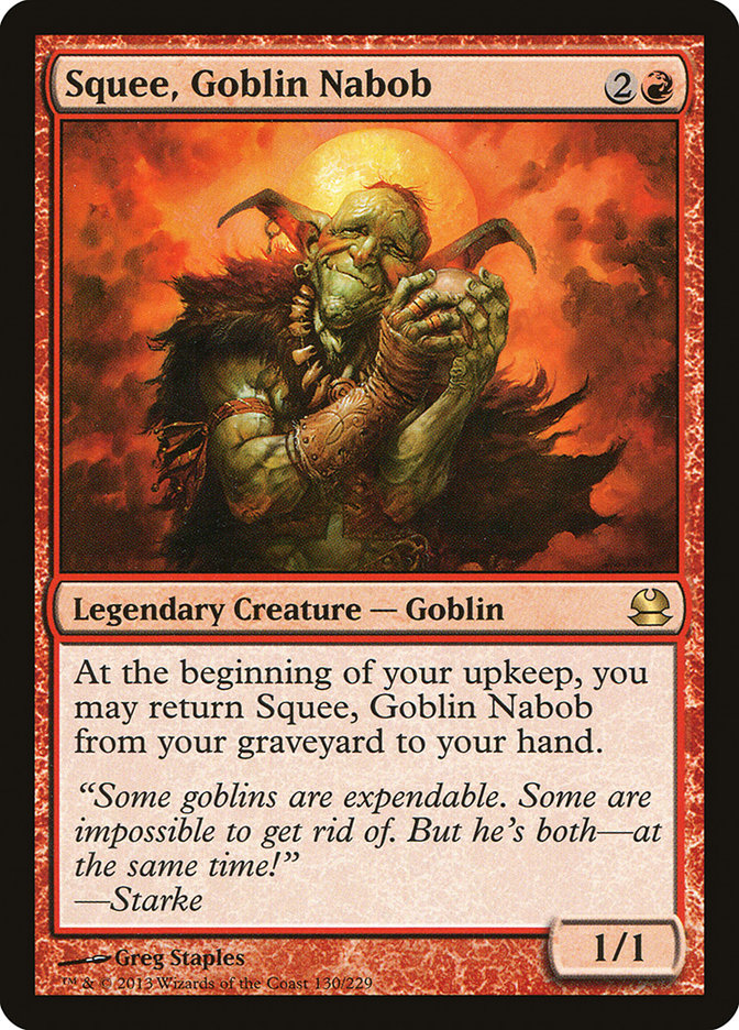 Squee, Goblin Nabob [Modern Masters] MTG Single Magic: The Gathering | Red Claw Gaming