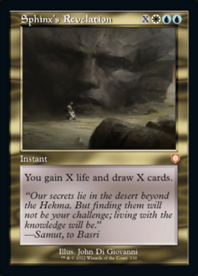 Sphinx's Revelation (Retro) [The Brothers' War Commander] MTG Single Magic: The Gathering | Red Claw Gaming