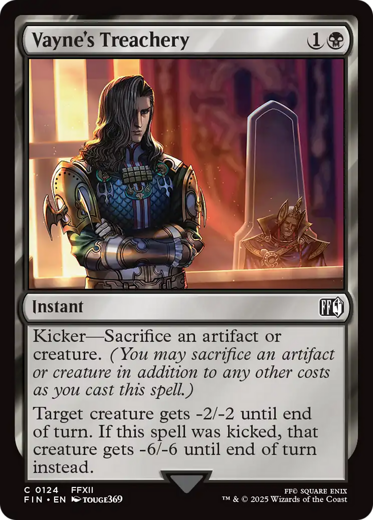 Vayne's Treachery [FINAL FANTASY] MTG Single Magic: The Gathering | Red Claw Gaming