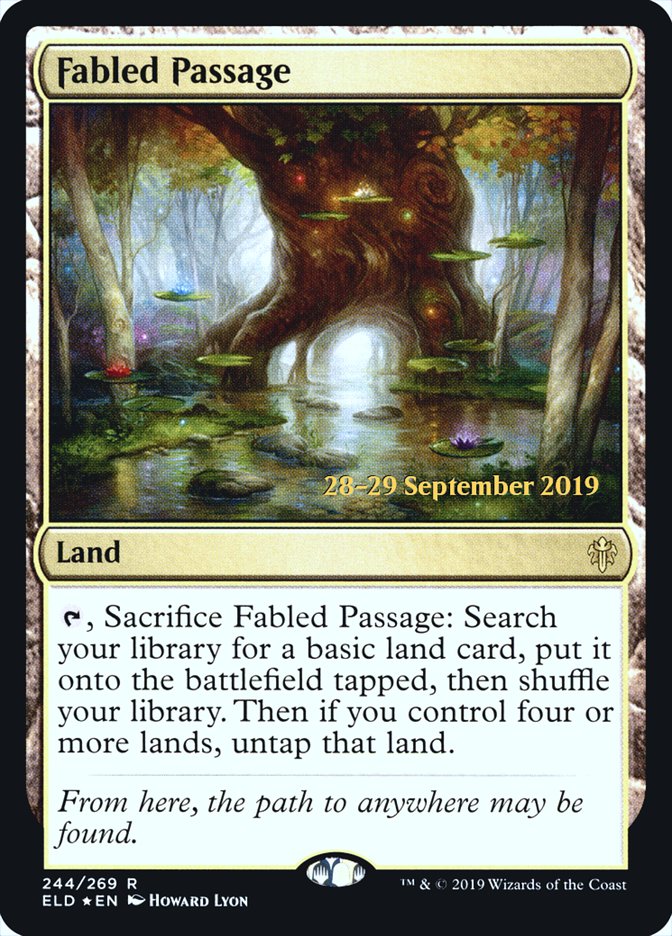 Fabled Passage [Throne of Eldraine Prerelease Promos] MTG Single Magic: The Gathering | Red Claw Gaming
