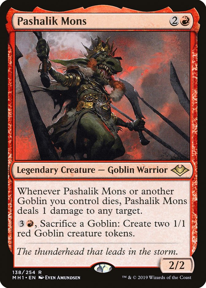 Pashalik Mons [Modern Horizons] MTG Single Magic: The Gathering    | Red Claw Gaming