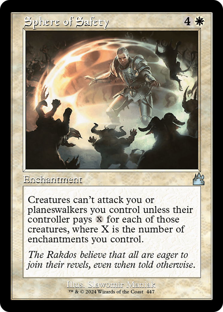 Sphere of Safety (Retro Frame) [Ravnica Remastered] MTG Single Magic: The Gathering | Red Claw Gaming