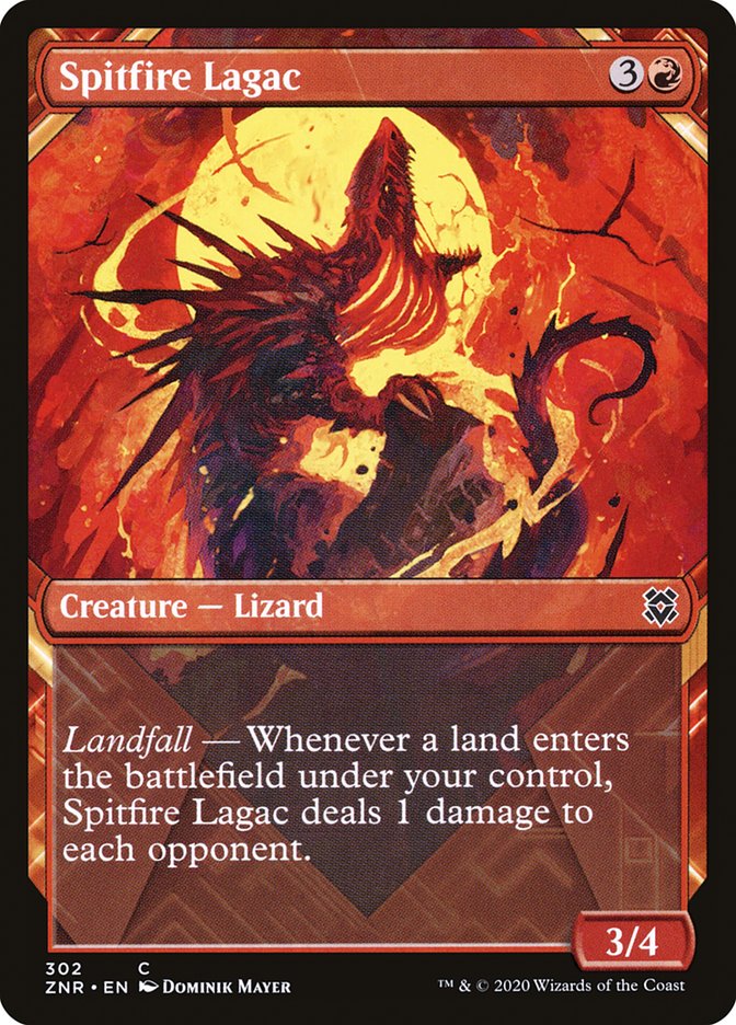 Spitfire Lagac (Showcase) [Zendikar Rising] MTG Single Magic: The Gathering | Red Claw Gaming