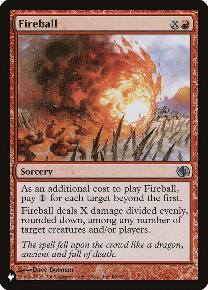 Fireball [The List] MTG Single Magic: The Gathering | Red Claw Gaming