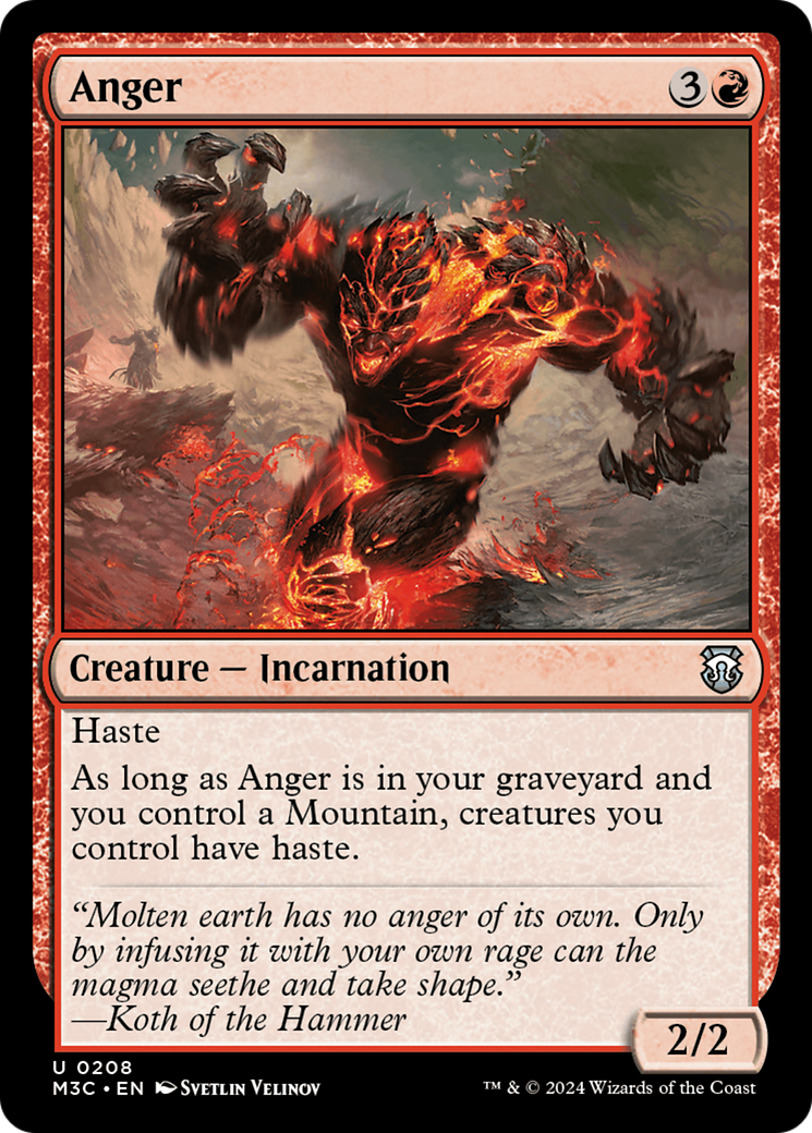 Anger [Modern Horizons 3 Commander] MTG Single Magic: The Gathering | Red Claw Gaming