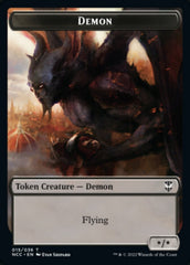 Demon // Copy Double-Sided Token [Streets of New Capenna Commander Tokens] MTG Single Magic: The Gathering | Red Claw Gaming