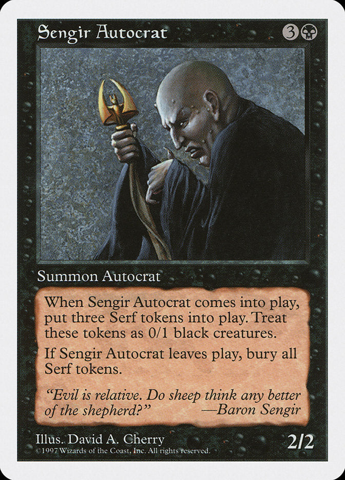 Sengir Autocrat [Fifth Edition] MTG Single Magic: The Gathering | Red Claw Gaming