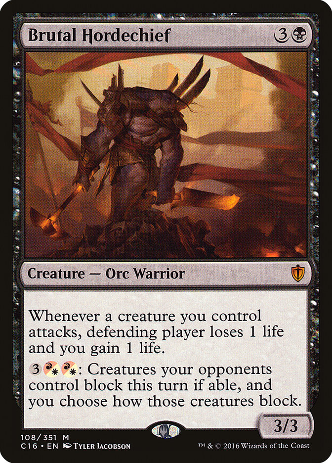 Brutal Hordechief [Commander 2016] MTG Single Magic: The Gathering | Red Claw Gaming