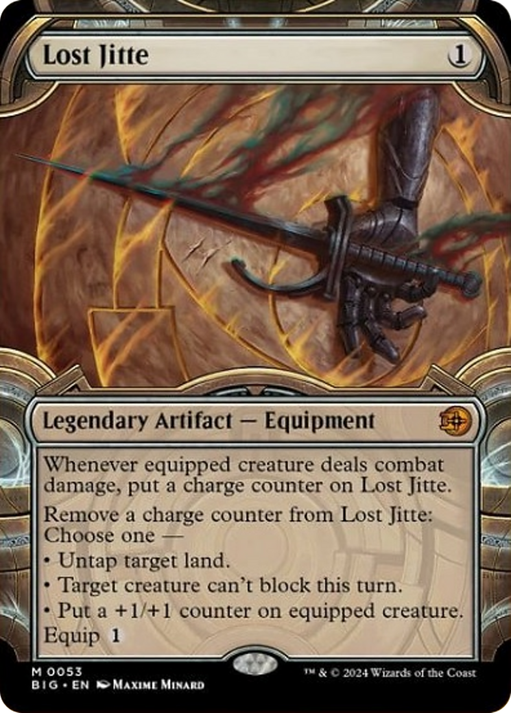 Lost Jitte (Showcase) [Outlaws of Thunder Junction: The Big Score] MTG Single Magic: The Gathering | Red Claw Gaming