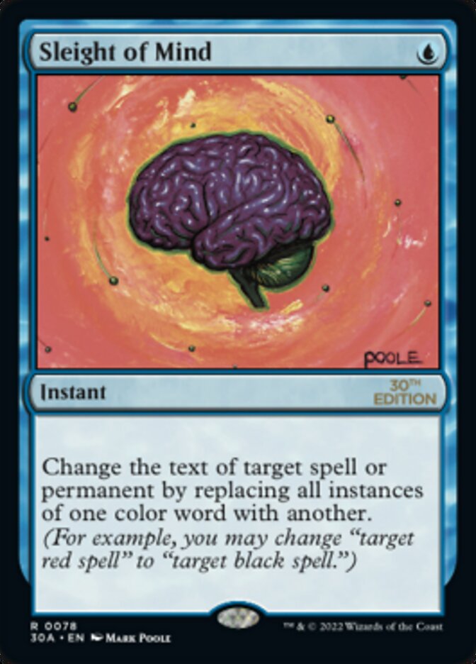 Sleight of Mind [30th Anniversary Edition] MTG Single Magic: The Gathering | Red Claw Gaming
