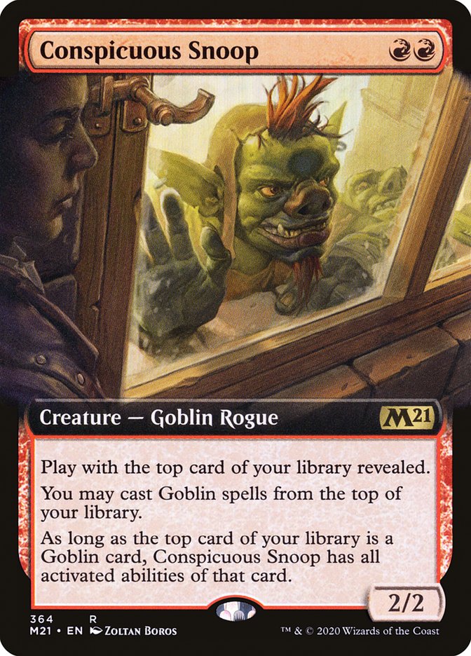 Conspicuous Snoop (Extended Art) [Core Set 2021] MTG Single Magic: The Gathering | Red Claw Gaming