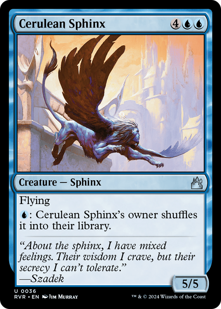 Cerulean Sphinx [Ravnica Remastered] MTG Single Magic: The Gathering | Red Claw Gaming