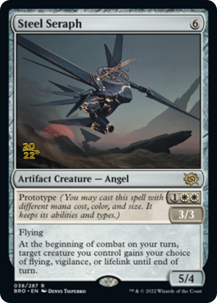 Steel Seraph [The Brothers' War Prerelease Promos] MTG Single Magic: The Gathering | Red Claw Gaming