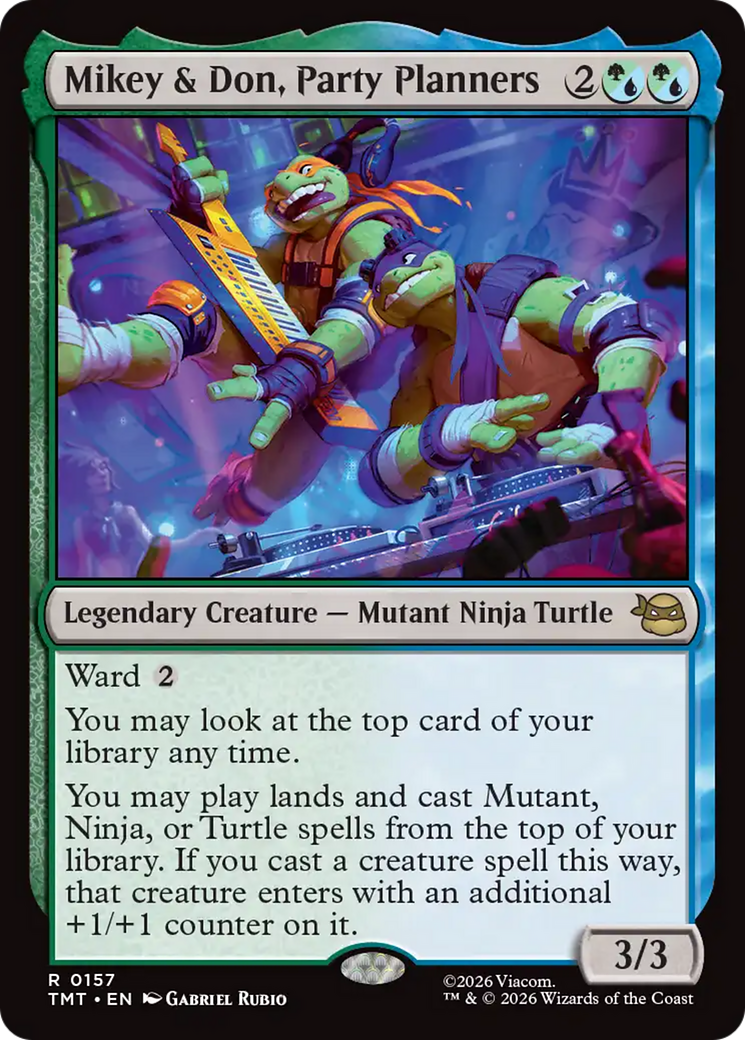 Mikey & Don, Party Planners [Teenage Mutant Ninja Turtles] MTG Single Magic: The Gathering | Red Claw Gaming
