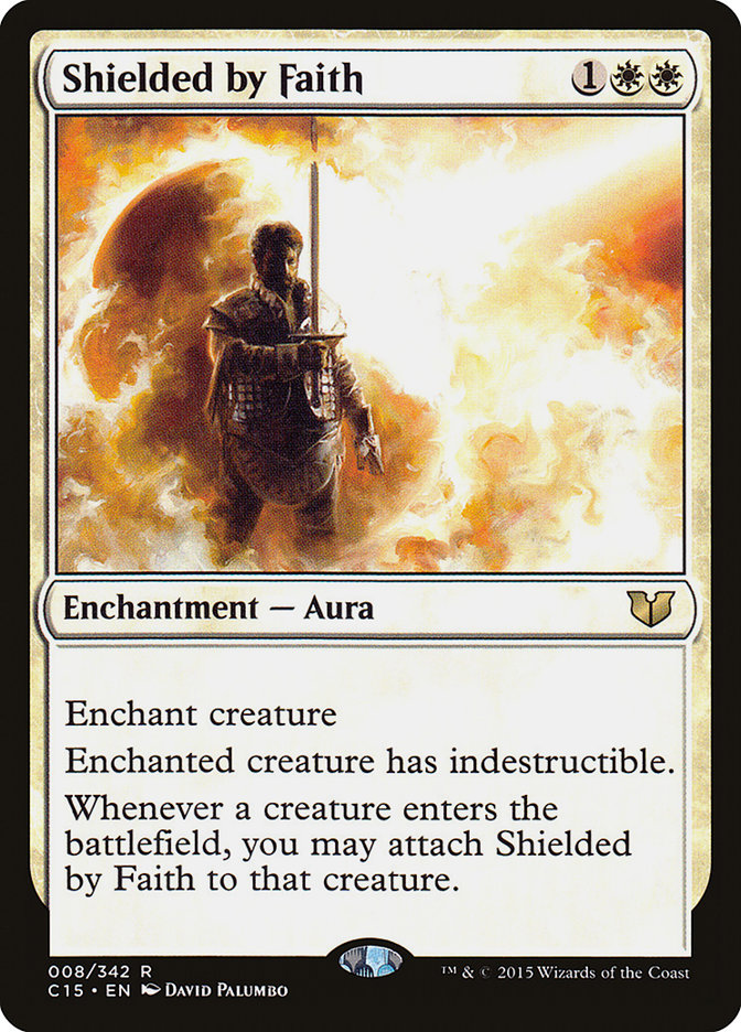 Shielded by Faith [Commander 2015] MTG Single Magic: The Gathering | Red Claw Gaming