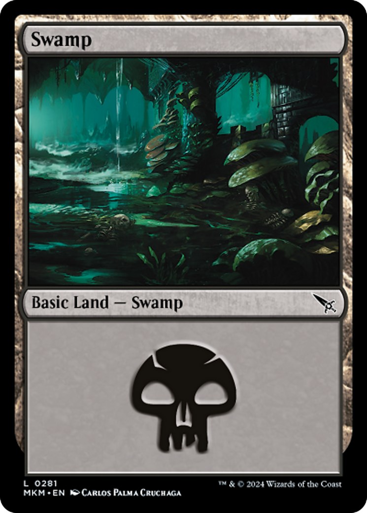 Swamp (0281) [Murders at Karlov Manor] MTG Single Magic: The Gathering    | Red Claw Gaming