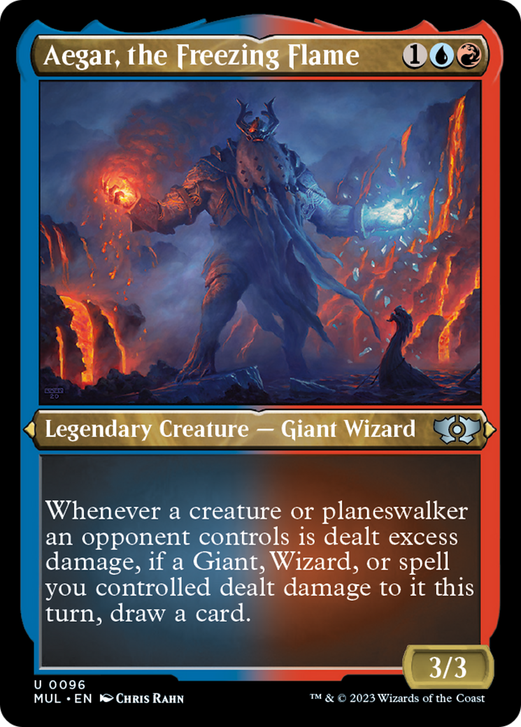 Aegar, the Freezing Flame (Foil Etched) [Multiverse Legends] MTG Single Magic: The Gathering | Red Claw Gaming