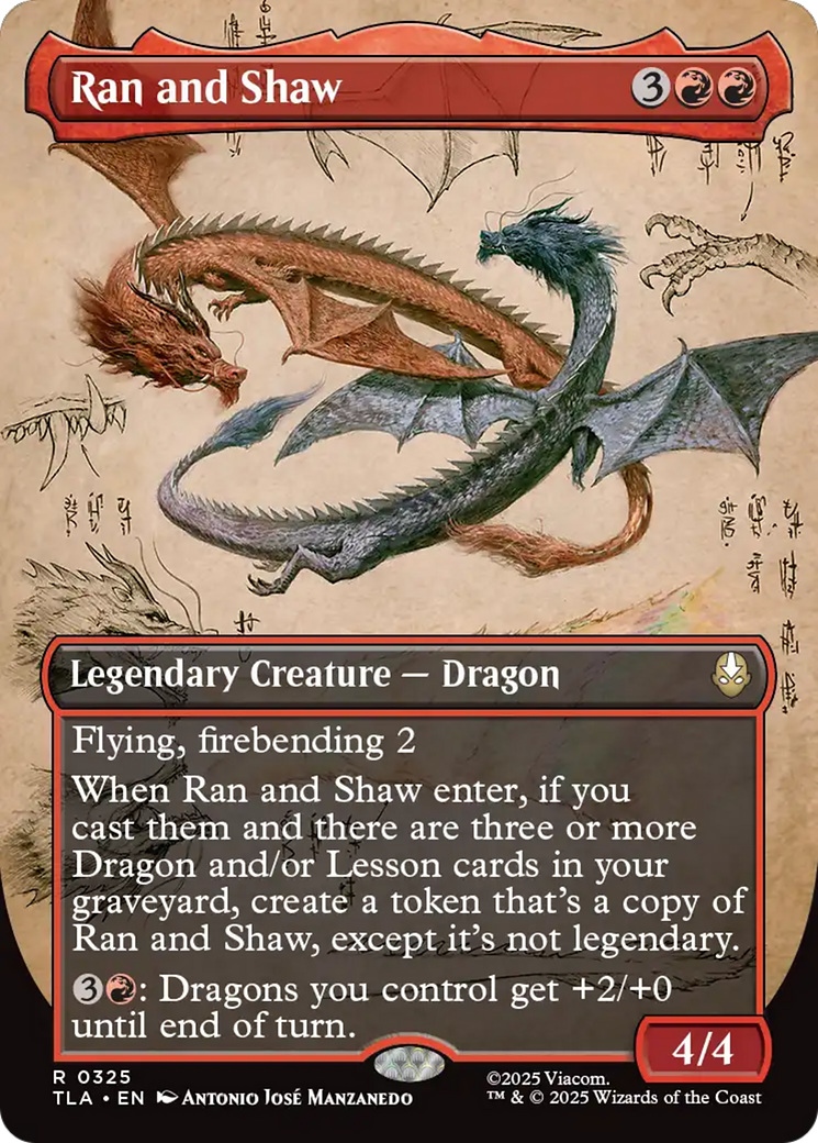 Ran and Shaw (Borderless) [Avatar: The Last Airbender] MTG Single Magic: The Gathering | Red Claw Gaming
