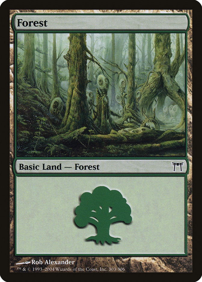 Forest (303) [Champions of Kamigawa] MTG Single Magic: The Gathering | Red Claw Gaming