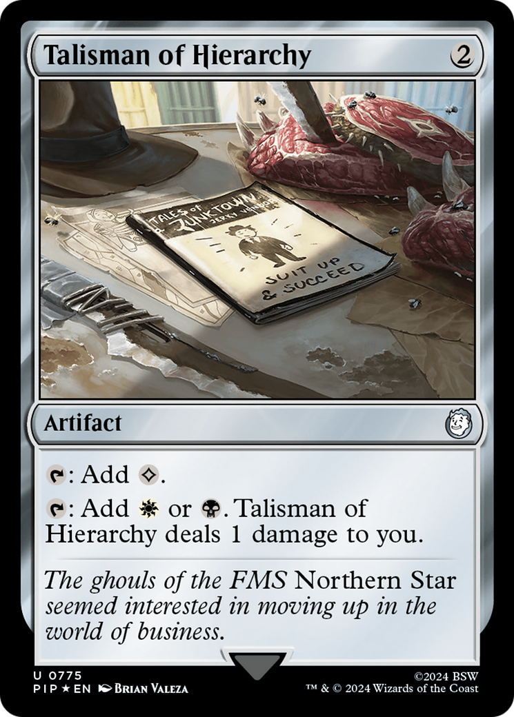 Talisman of Hierarchy (Surge Foil) [Fallout] MTG Single Magic: The Gathering    | Red Claw Gaming