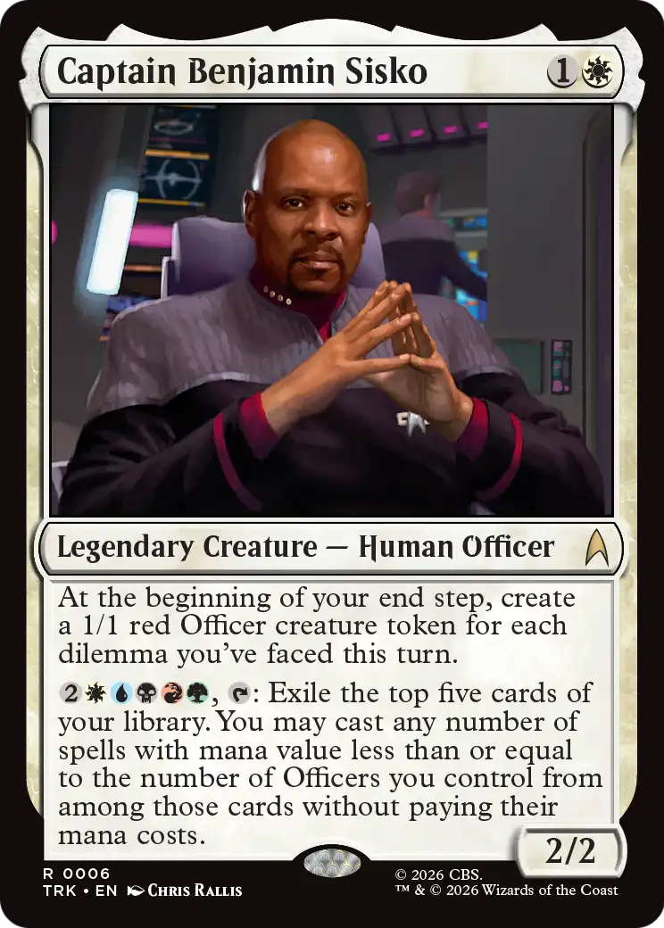 Captain Benjamin Sisko [Star Trek] MTG Single Magic: The Gathering | Red Claw Gaming