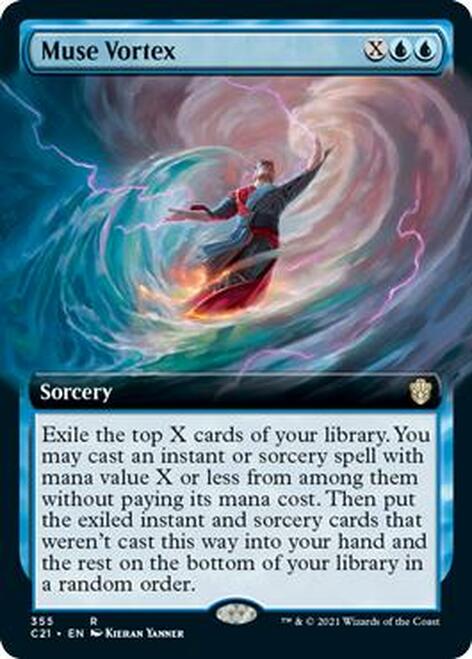 Muse Vortex (Extended Art) [Commander 2021] MTG Single Magic: The Gathering | Red Claw Gaming