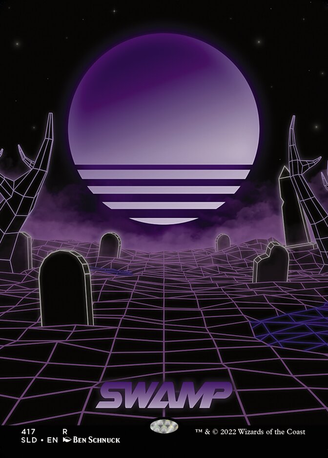 Swamp (417) [Secret Lair Drop Series] MTG Single Magic: The Gathering | Red Claw Gaming