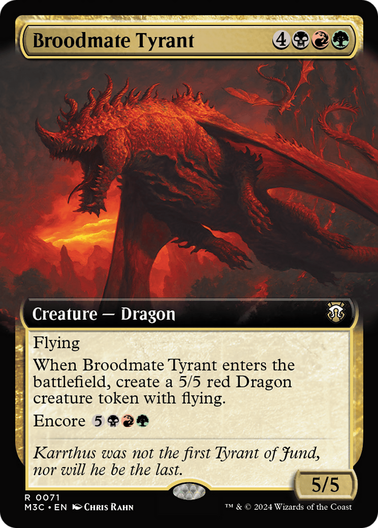 Broodmate Tyrant (Extended Art) [Modern Horizons 3 Commander] MTG Single Magic: The Gathering | Red Claw Gaming