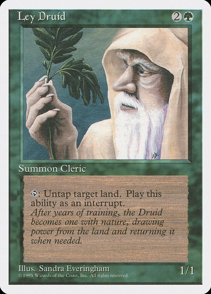 Ley Druid [Fourth Edition] MTG Single Magic: The Gathering | Red Claw Gaming