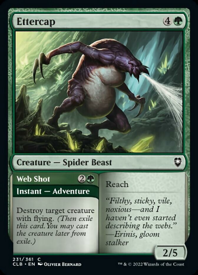 Ettercap // Web Shot [Commander Legends: Battle for Baldur's Gate] MTG Single Magic: The Gathering | Red Claw Gaming