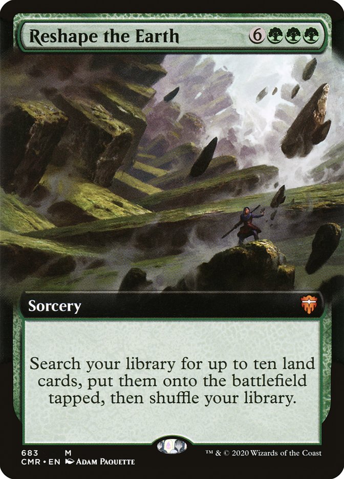 Reshape the Earth (Extended Art) [Commander Legends] MTG Single Magic: The Gathering | Red Claw Gaming