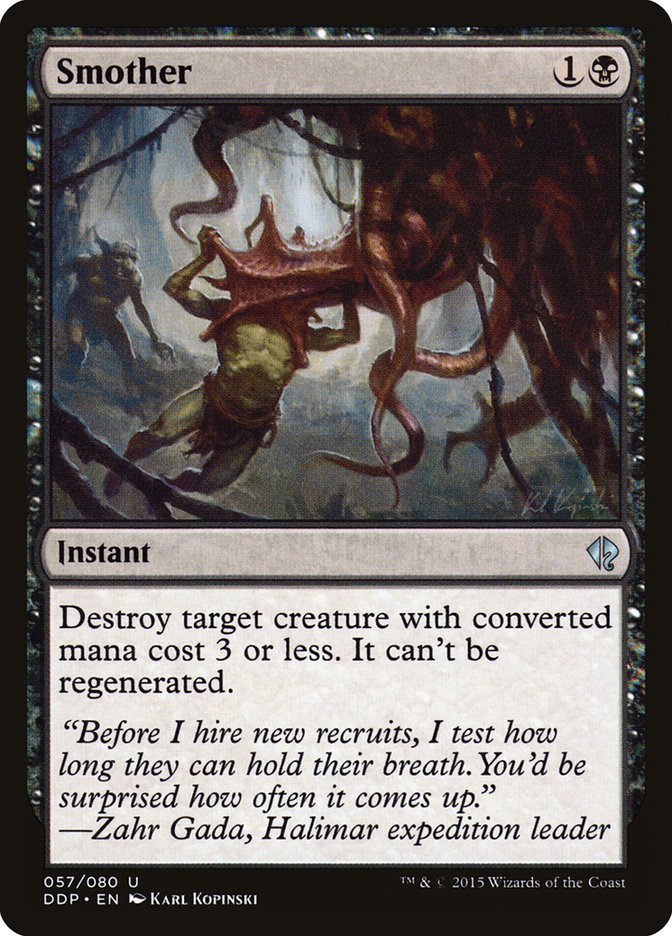 Smother [Duel Decks: Zendikar vs. Eldrazi] MTG Single Magic: The Gathering | Red Claw Gaming