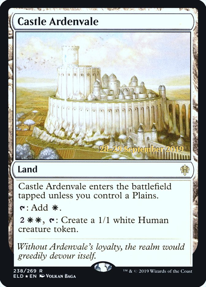 Castle Ardenvale [Throne of Eldraine Prerelease Promos] MTG Single Magic: The Gathering | Red Claw Gaming