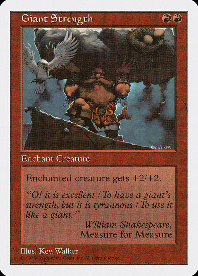 Giant Strength [Fifth Edition] MTG Single Magic: The Gathering | Red Claw Gaming