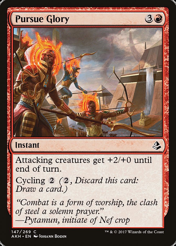 Pursue Glory [Amonkhet] MTG Single Magic: The Gathering | Red Claw Gaming
