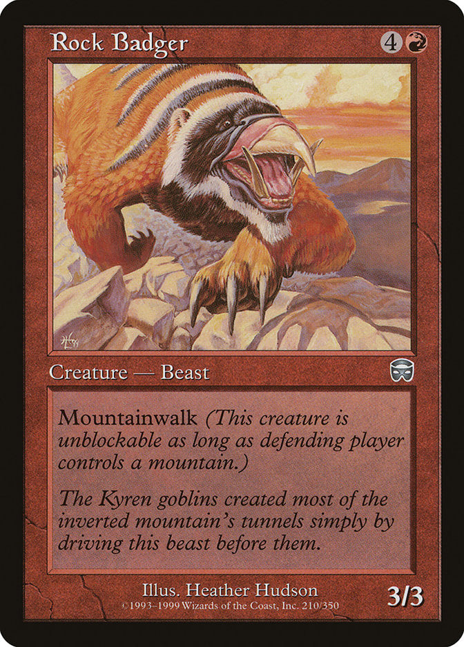 Rock Badger [Mercadian Masques] MTG Single Magic: The Gathering | Red Claw Gaming