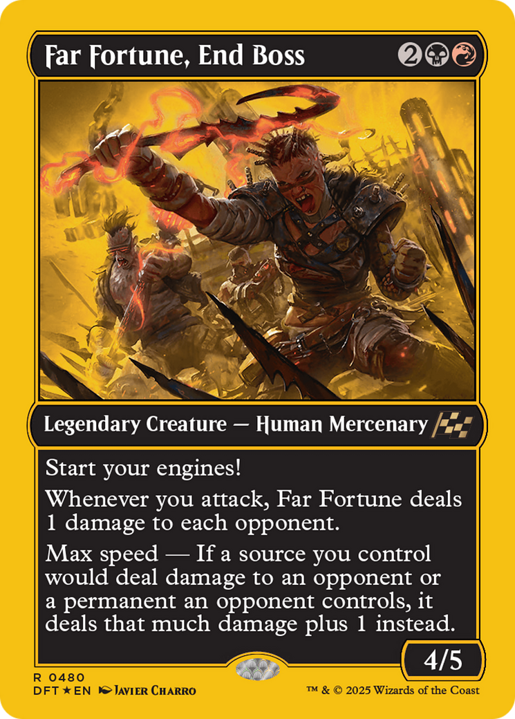 Far fortune, End Boss (First-Place Foil) [Aetherdrift] MTG Single Magic: The Gathering | Red Claw Gaming