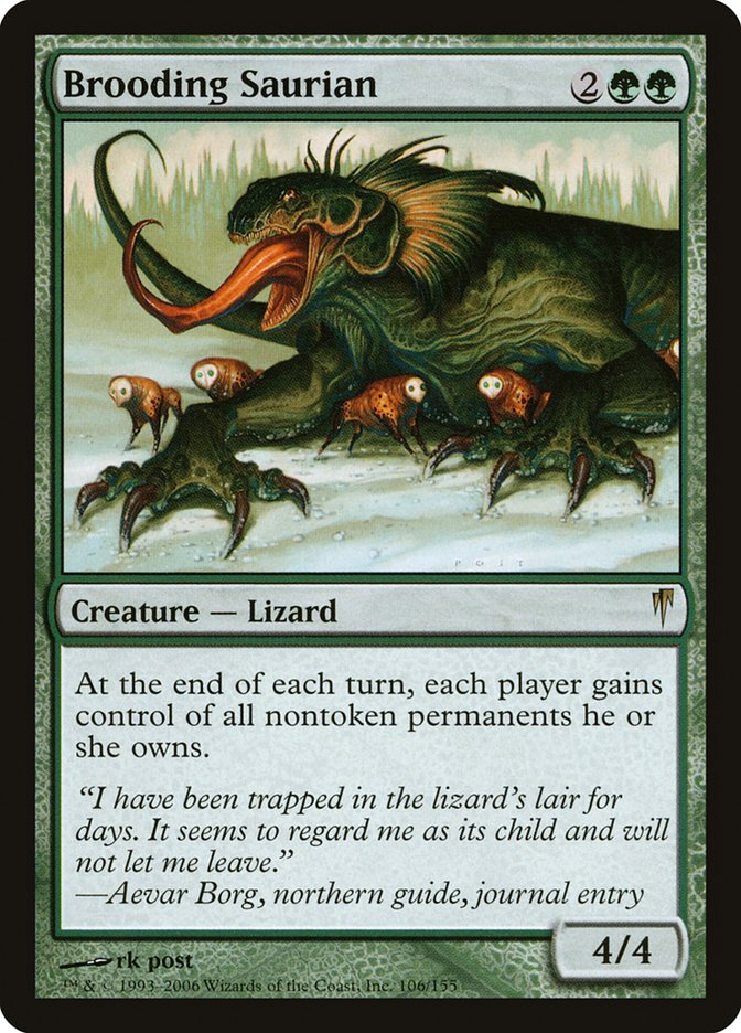 Brooding Saurian [Coldsnap] MTG Single Magic: The Gathering | Red Claw Gaming