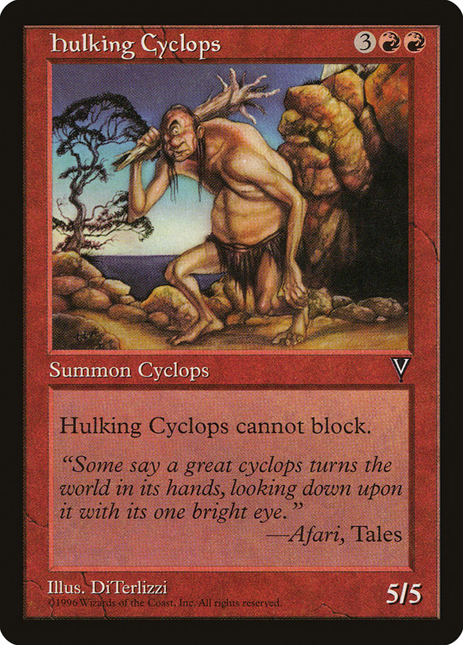 Hulking Cyclops [Visions] MTG Single Magic: The Gathering | Red Claw Gaming