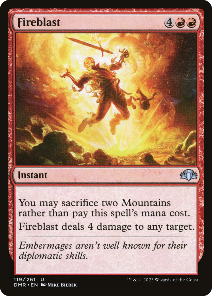 Fireblast [Dominaria Remastered] MTG Single Magic: The Gathering | Red Claw Gaming
