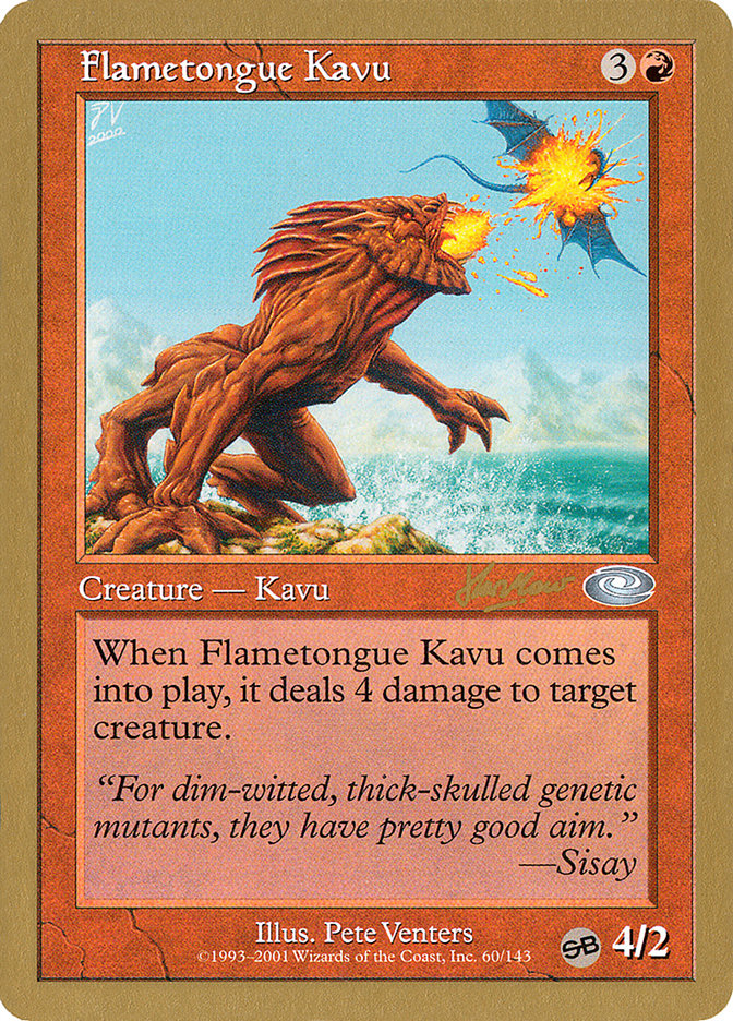 Flametongue Kavu (Sim Han How) (SB) [World Championship Decks 2002] MTG Single Magic: The Gathering | Red Claw Gaming