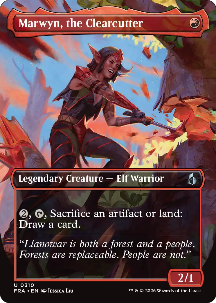Marwyn, the Clearcutter (Borderless) [Reality Fracture] MTG Single Magic: The Gathering | Red Claw Gaming